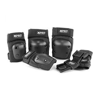 XPRIT Adult/Child Wrist Guards, Knee Elbow Pads 3 in 1 Protective Gear Set